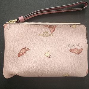 Coach Wallet Pink w/Butterflies